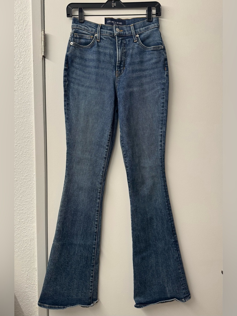 Veronica Beard Dark Blue Flare Jeans